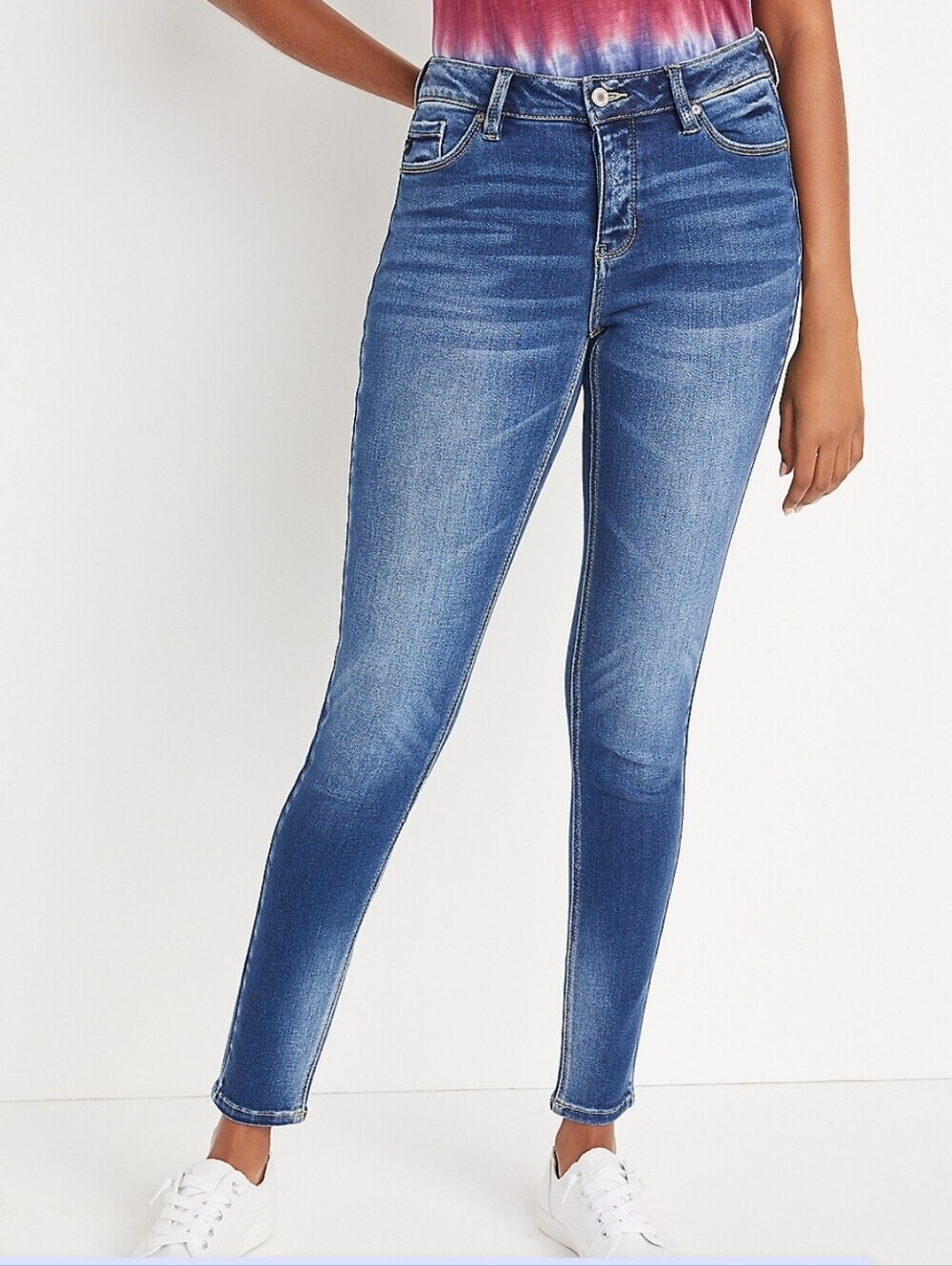 Kancan Classic Mid Rise Light Blue Skinny Denim Jeans Size Womens 33
